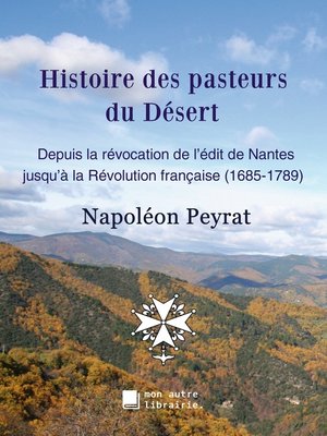 cover image of Histoire des pasteurs du Désert
